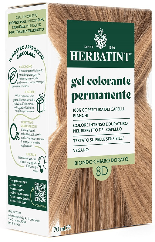 Herbatint 8d biondo chiaro dor