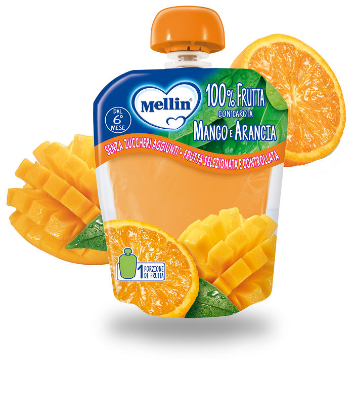 Mellin 100% arancia mango 90g