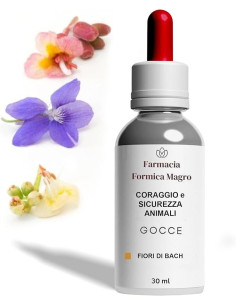 Fiori di Bach Gocce 30 ml Rimedio Naturale per Cani e Gatti Timorosi