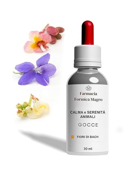 Fiori di Bach Gocce 30 ml Rimedio Naturale per Cani e Gatti Iperattivi e Agitati