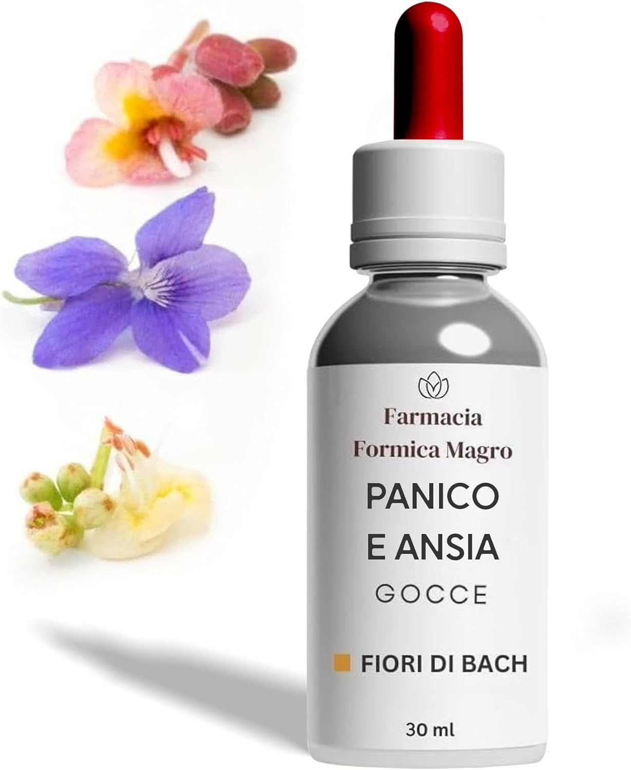 Fiori di Bach Gocce Rimedio Naturale per Attacchi di Panico e Ansia Acuta 30 ml