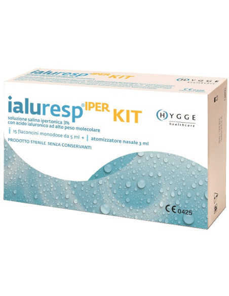 Ialuresp iper kit 15 flaconcini+atomizz