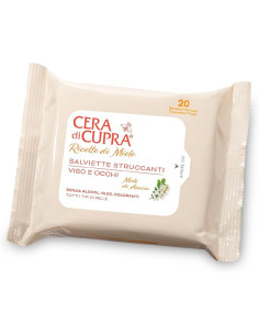 Cera di Cupra Salviette struccanti viso e occhi con estratto di miele 20 pezzi