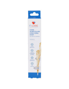 F-care Coni Auricolari con Cera d'api 2pz
