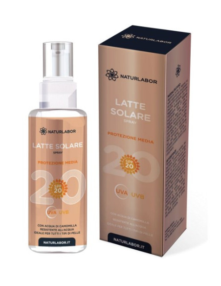 Naturlabor latte solare spray SPF20