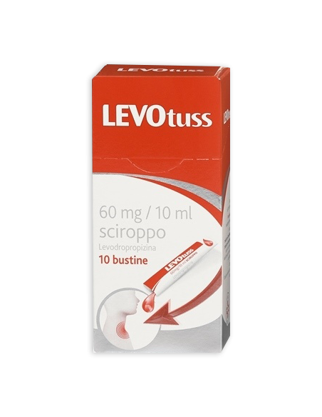 Levotuss sciroppo 10 bustine 60mg/10ml