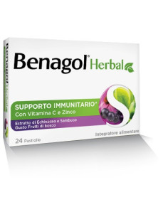 Benagol herbal frut bos 24 pastiglie