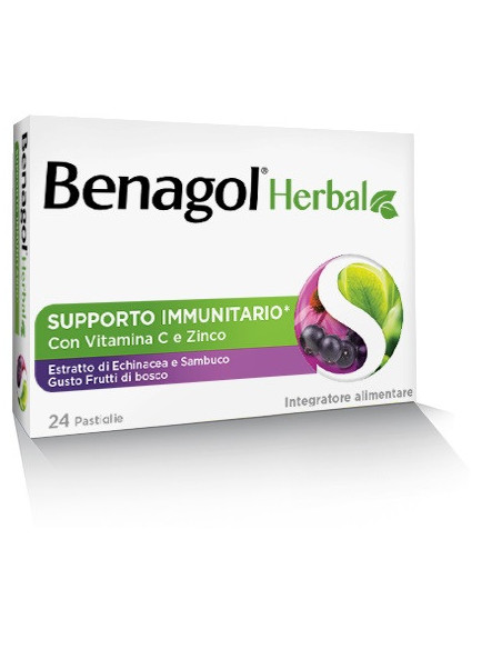 Benagol herbal frut bos 24past