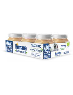 Humana omog tacchino bio 6x80g