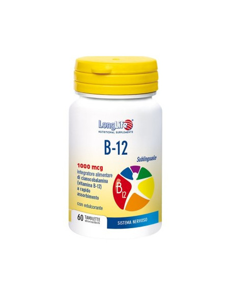 Longlife B12 1000mcg 60 tavolette