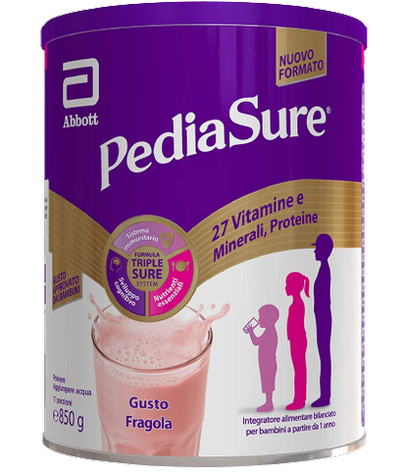 Pediasure crescita & sviluppo rinforza fragola 850g