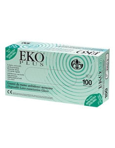 Guanto lattice eko 9 100pz