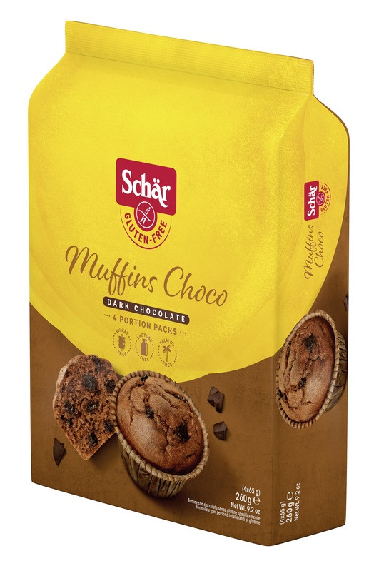 Schar muffins choco cioc 4x65g