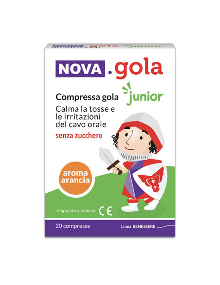 Nova gola junior arancia 20 compresse