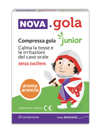 Image of Nova gola junior arancia 20 compresse cod085