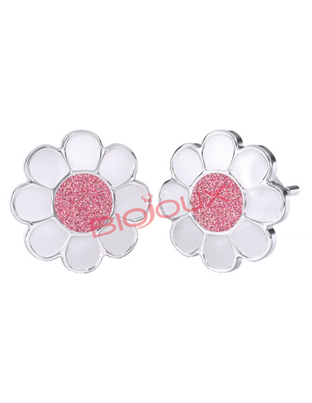 Bjt713 orecchini rose flowe ss