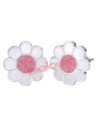 Bjt713 orecchini rose flowe ss