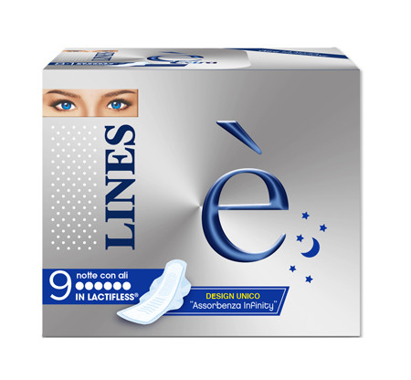 Image of Lines e' notte assorbenti 9pz cod085