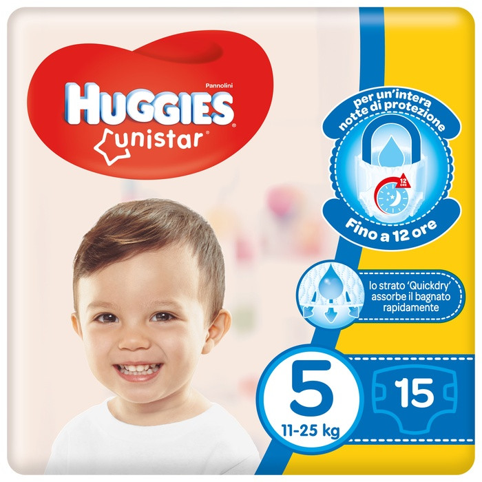 Huggies unistar base 5 15pz