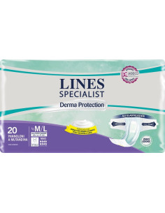 Lines sp derm pan maxi m/l20pz