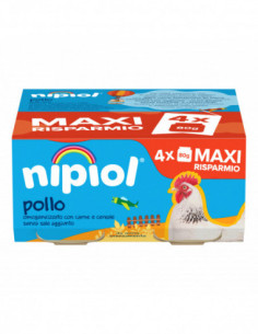 Nipiol omogeneizzato pollo 4 vasetti da 80g