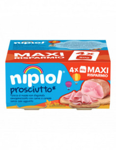 Nipiol omogeneizzato prosciutto 4 vasetti da 80g