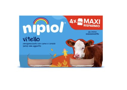 Nipiol omogeneizzato vitello 4 vasetti da 120g