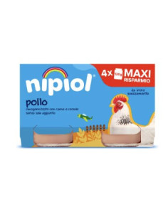 Nipiol omogeneizzato pollo 4 vasetti da 120g