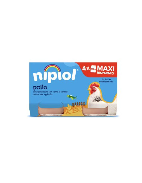 Nipiol omogeneizzato pollo 4 vasetti da 120g