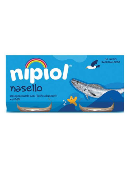 Nipiol omogeneizzato nasello con patate 2 vasetti da 80g