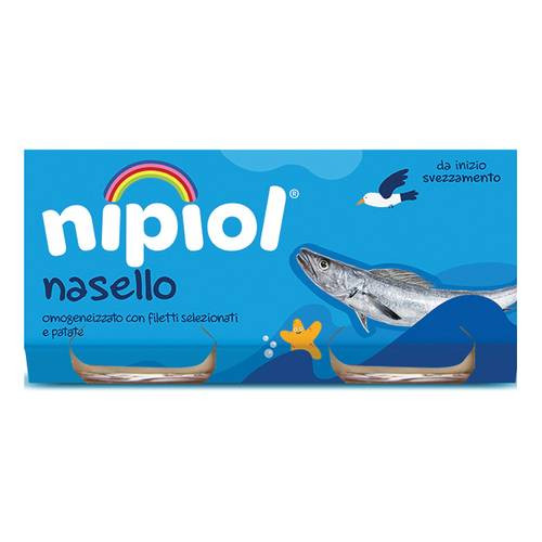 Nipiol omogeneizzato nasello con patate 2 vasetti da 80g