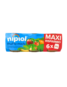Nipiol omogeneizzato frutta mista 6 vasetti da 80g