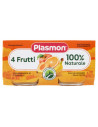 Plasmon omogeneizzato 4 frutti 2 vasetti da 80g