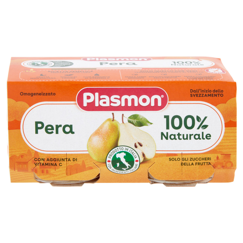 Image of Plasmon omogeneizzato pera 2 vasetti da 80g cod085