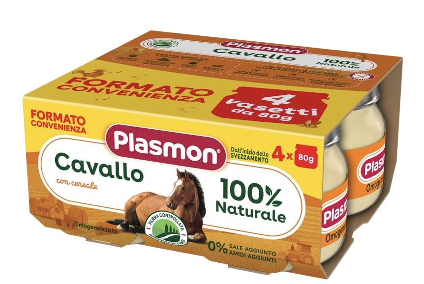 Plasmon omogeneizzato cavallo 4 vasetti da 80g