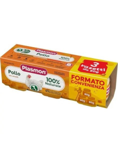 Plasmon omogeneizzato pollo 3 vasetti da 80g