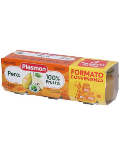 Plasmon omogeneizzato pera 3 vasetti da 80g