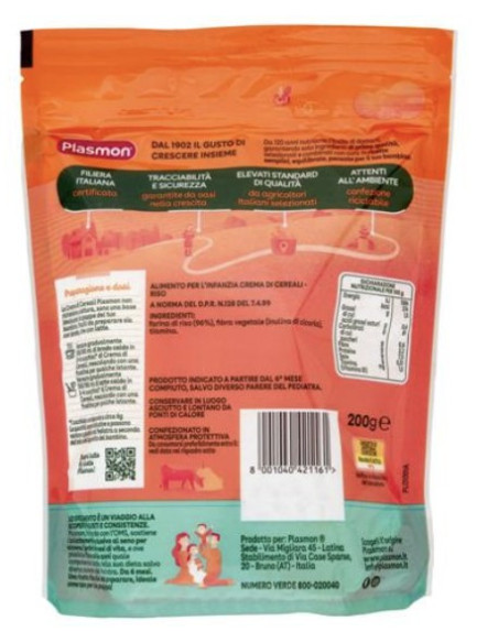 Crema Di Cereali Semolino Di Grano PLASMON 230 G - Coop Shop - 4
