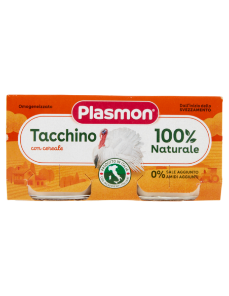 Plasmon omog tacchino 120gx2pz
