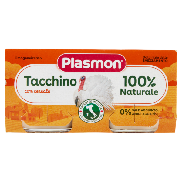Plasmon omog tacchino 120gx2pz