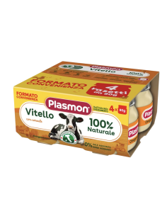 Plasmon omogeneizzato vitello 4 vasetti da 80g