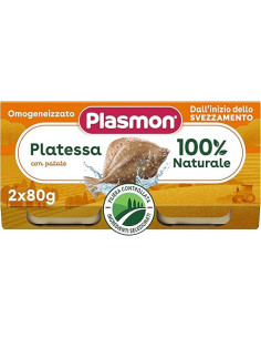 Plasmon omogeneizzato platessa 2 vasetti da 80g