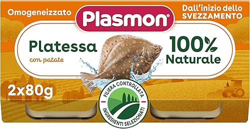 Plasmon omogeneizzato platessa 2 vasetti da 80g