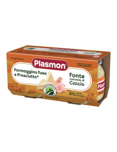 Plasmon omogeneizzato formaggino e prosciutto 2 vasetti da 80g