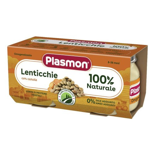 Plasmon omogeneizzato lenticchie 2 vasetti da 80g
