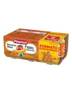 Plasmon omogeneizzato banana e mela 6 vasetti da 104g