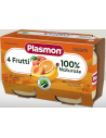Plasmon omogeneizzato 4 frutti 2 vasetti da 104g