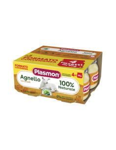 Plasmon omogeneizzato agnello 4 vasetti da 80 g