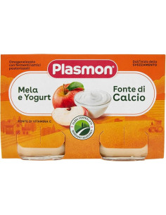 Plasmon omogeneizzato yogurt mela 2 vasetti sa 120g