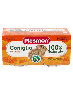 Plasmon omogeneizzato coniglio 80 g x 2 pezzi